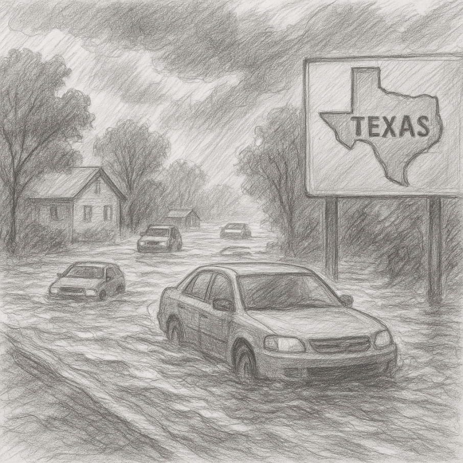 टेक्सासमा​ आएको बाढीबाट १३ जनाको मृत्यु, हराएका व्यक्तिहरूको खोजी जारी